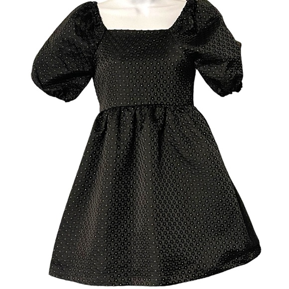 Copper Key Cap Sleeve Square Neck Jacquard Dress Size Medium NWT - Picture 2 of 10